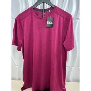 Men’s Medium ShortSleeve Performance Tee Raspberry Sherbet Heather NEW WITH TAGS